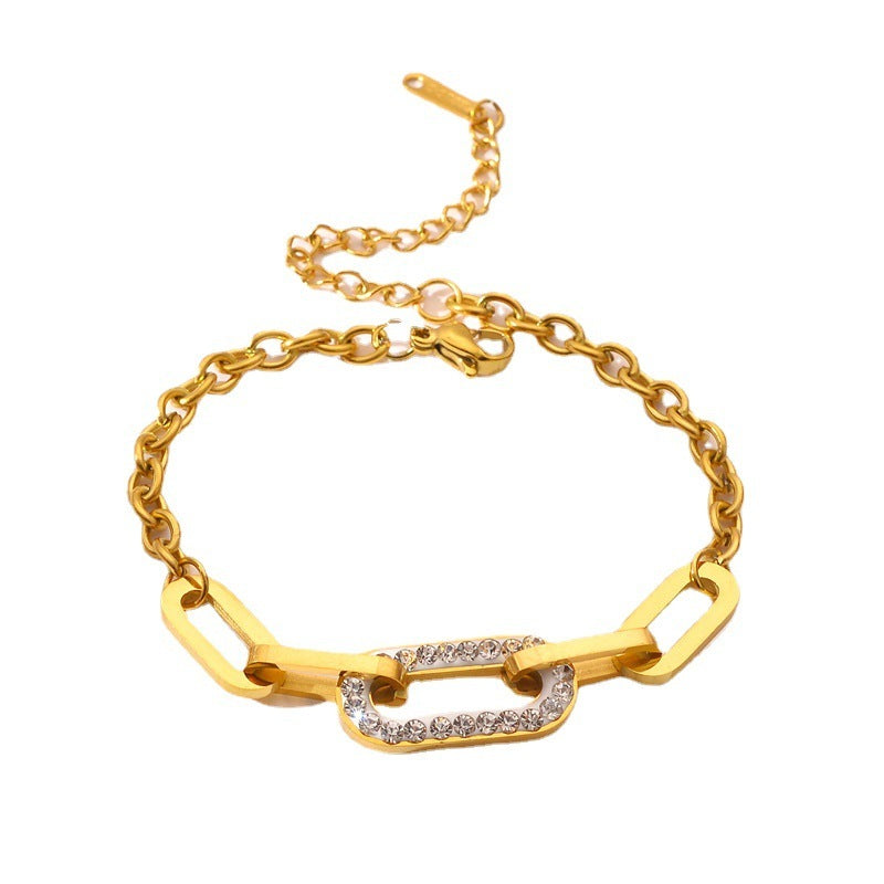 Stylish and Exquisite Thick Chain Design Simple Bracelet