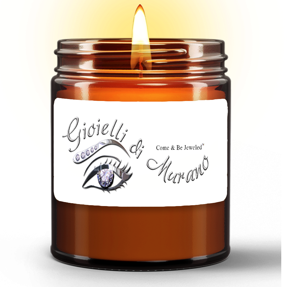 Grapefruit Bliss Natural Wax Candle in Amber Jar (9oz)