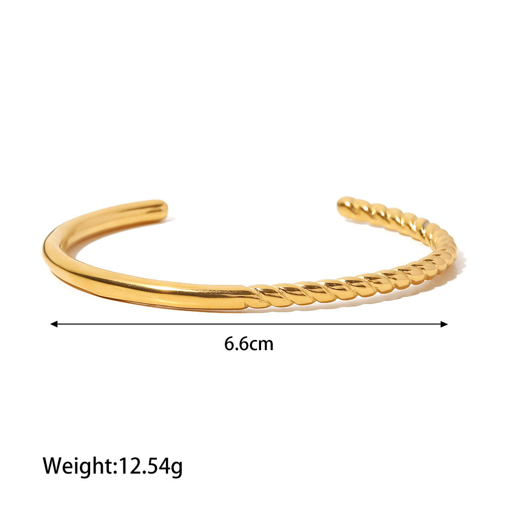 18K Gold Plated Open Open Bracelet